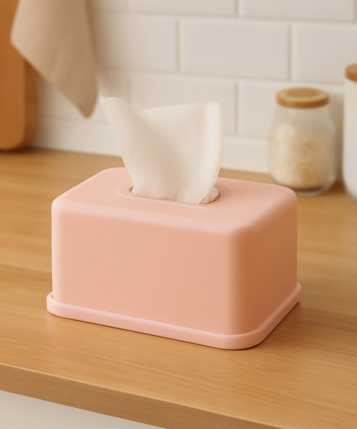Rectangular Tissue Paper Box Holder (1 Pc)