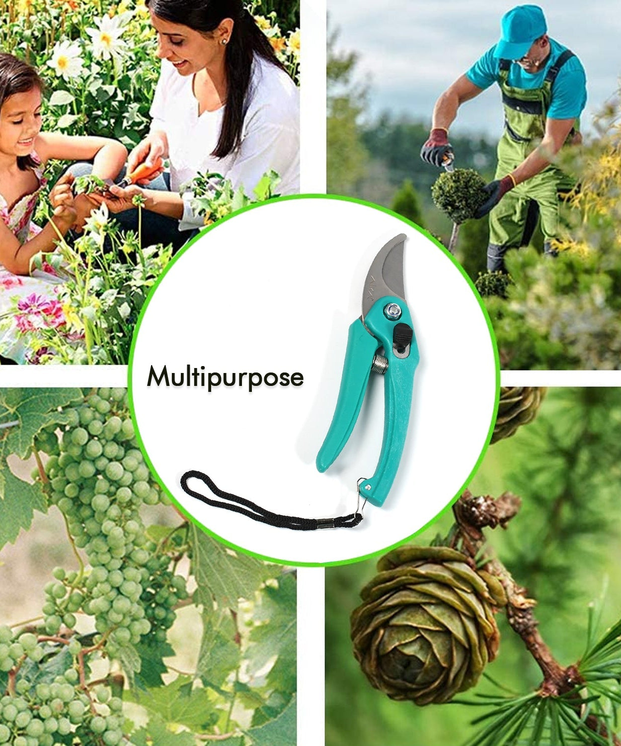 Durable plant cutter for trimming bushes