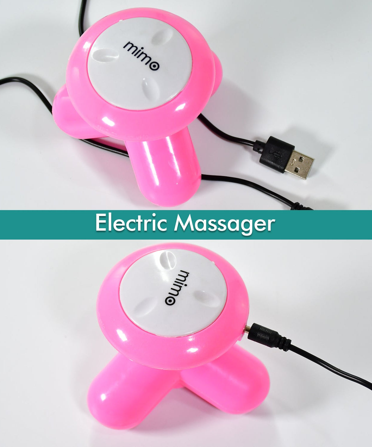 Versatile full body massager with USB charging capability.