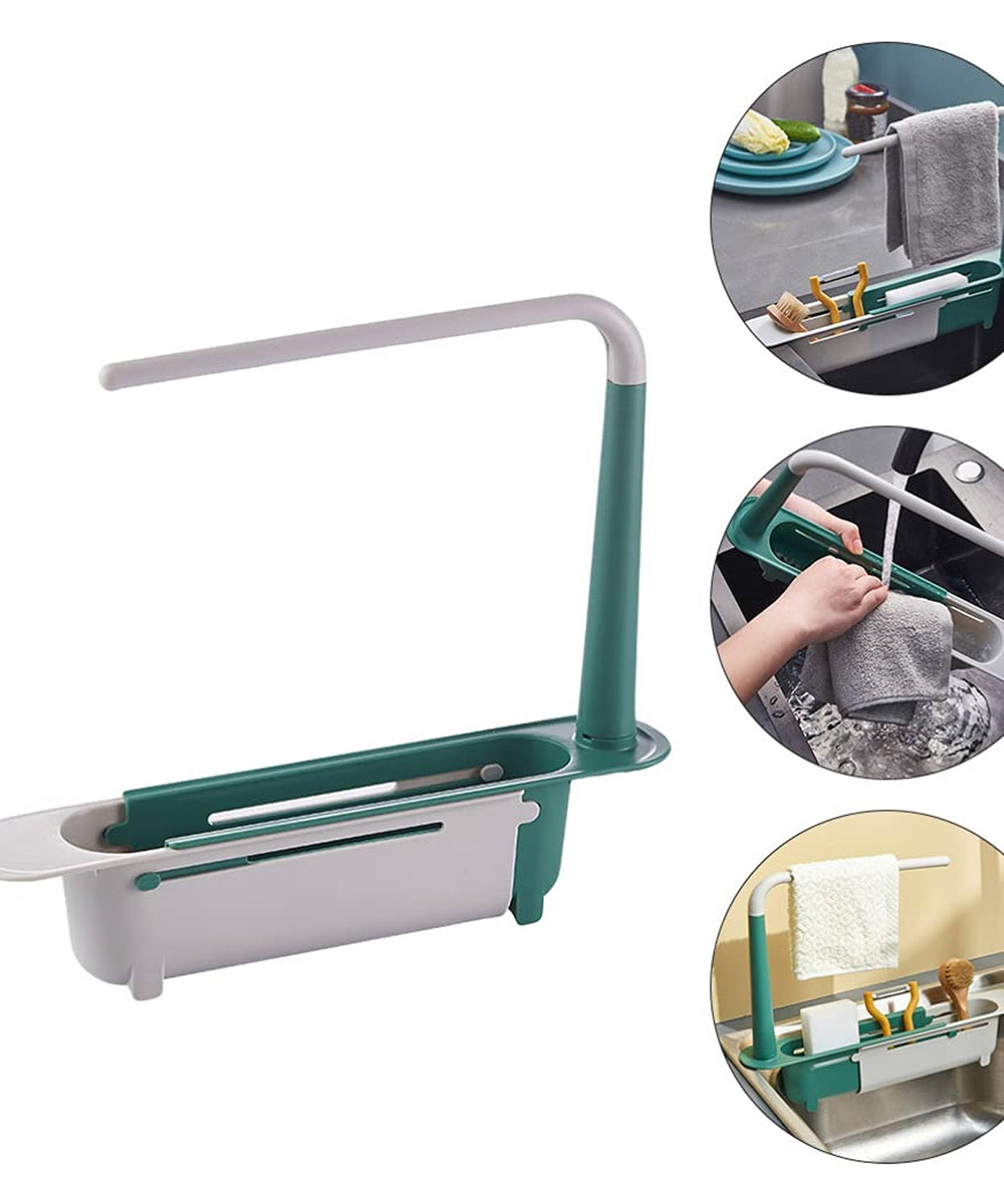 Kitchen drying basket rack, adjustable size