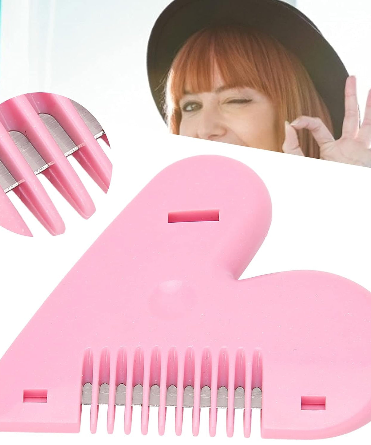 Heart Shape Baby Hair Scissors - Lightweight Stainless Steel Thinning Shears for Girls, Hair accessories