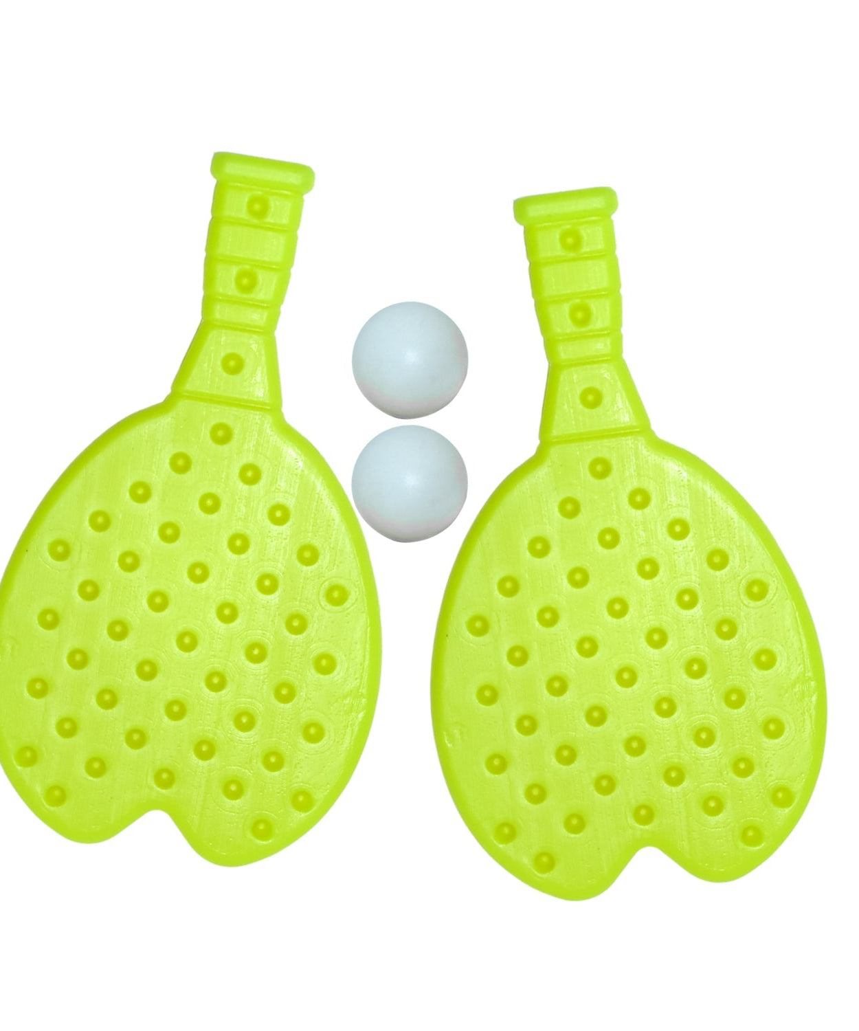 Table tennis racquet and ball set with detailed design