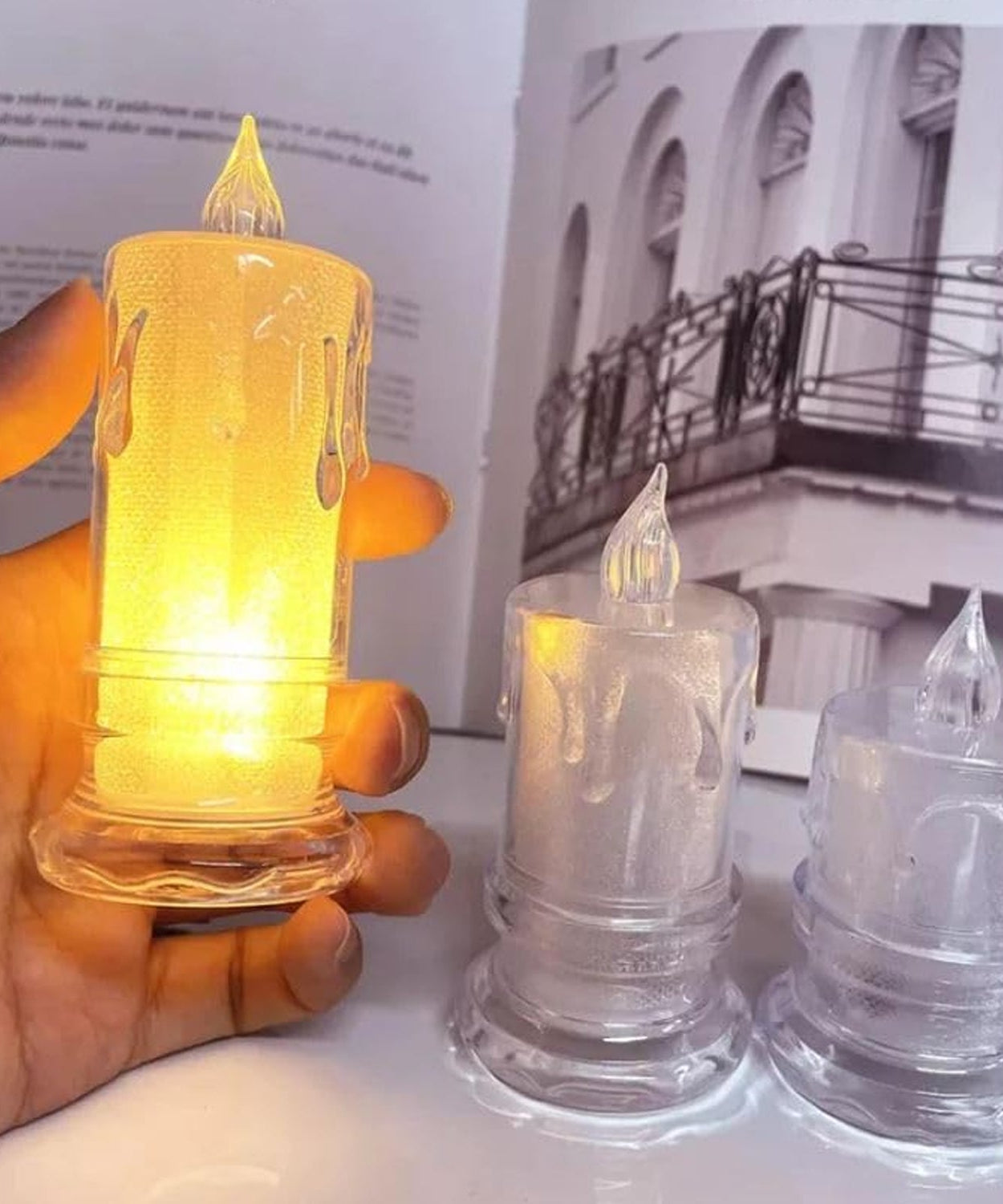 LED Tea Light Candle for Christmas, Festival, Candles, Diwali (1 Pc)