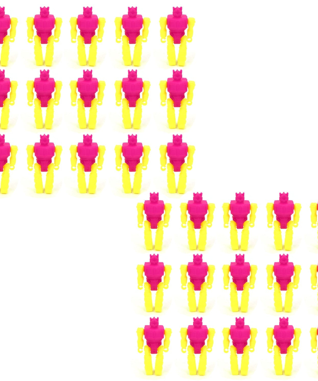 30-piece set of mini robot toys for children