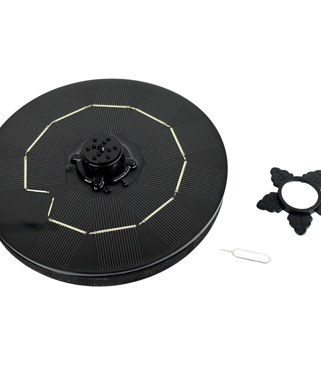 Aqua Petal Solar Decor Fountain