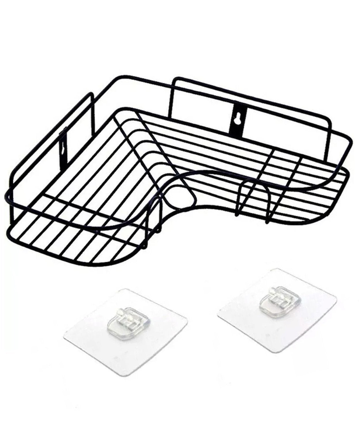 Bathroom storage rack with strong adhesive