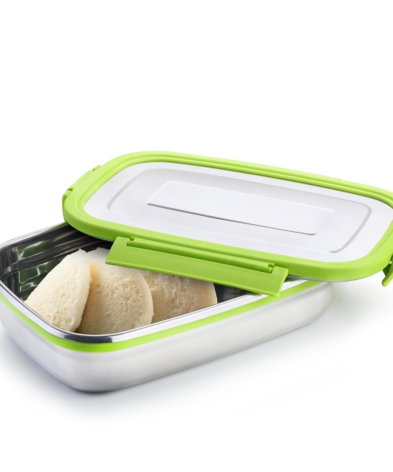 Multi-compartment stainless steel lunch box for kids and adults