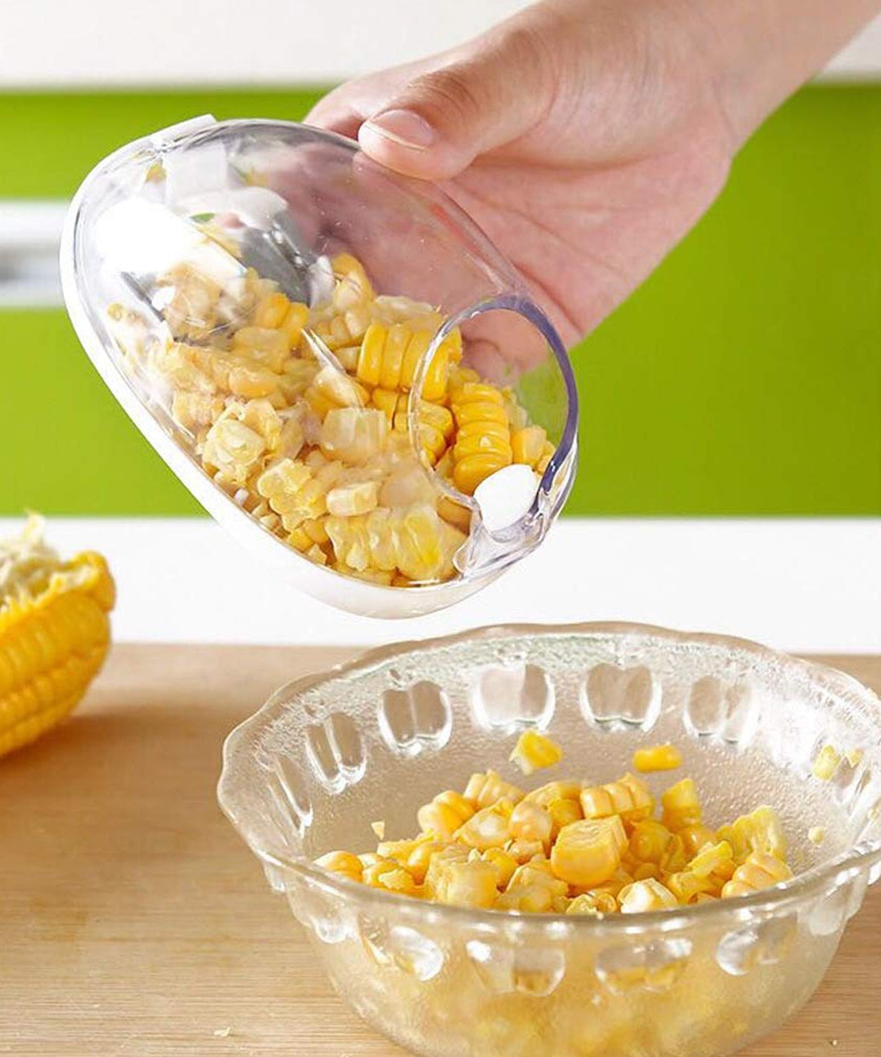 Magic Plastic with Steel Blades Corn Remover Kernel Stripper (1 Pc)