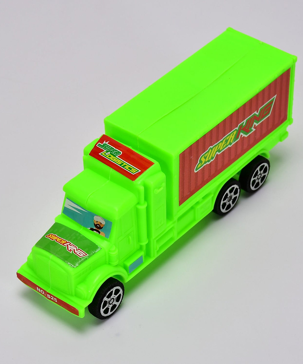Bright plastic cargo truck toy, suitable for children
