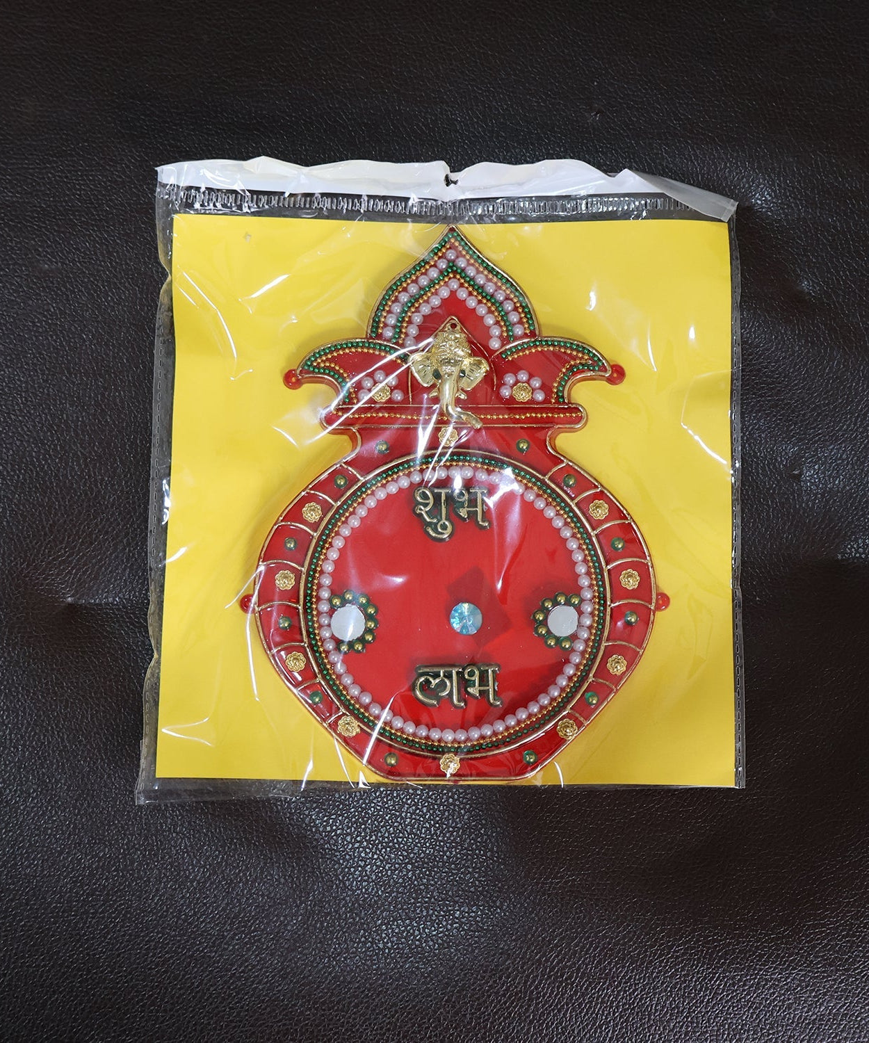 Decorative Kalash Wall Hanging with Shubh Labh (1 Pc)