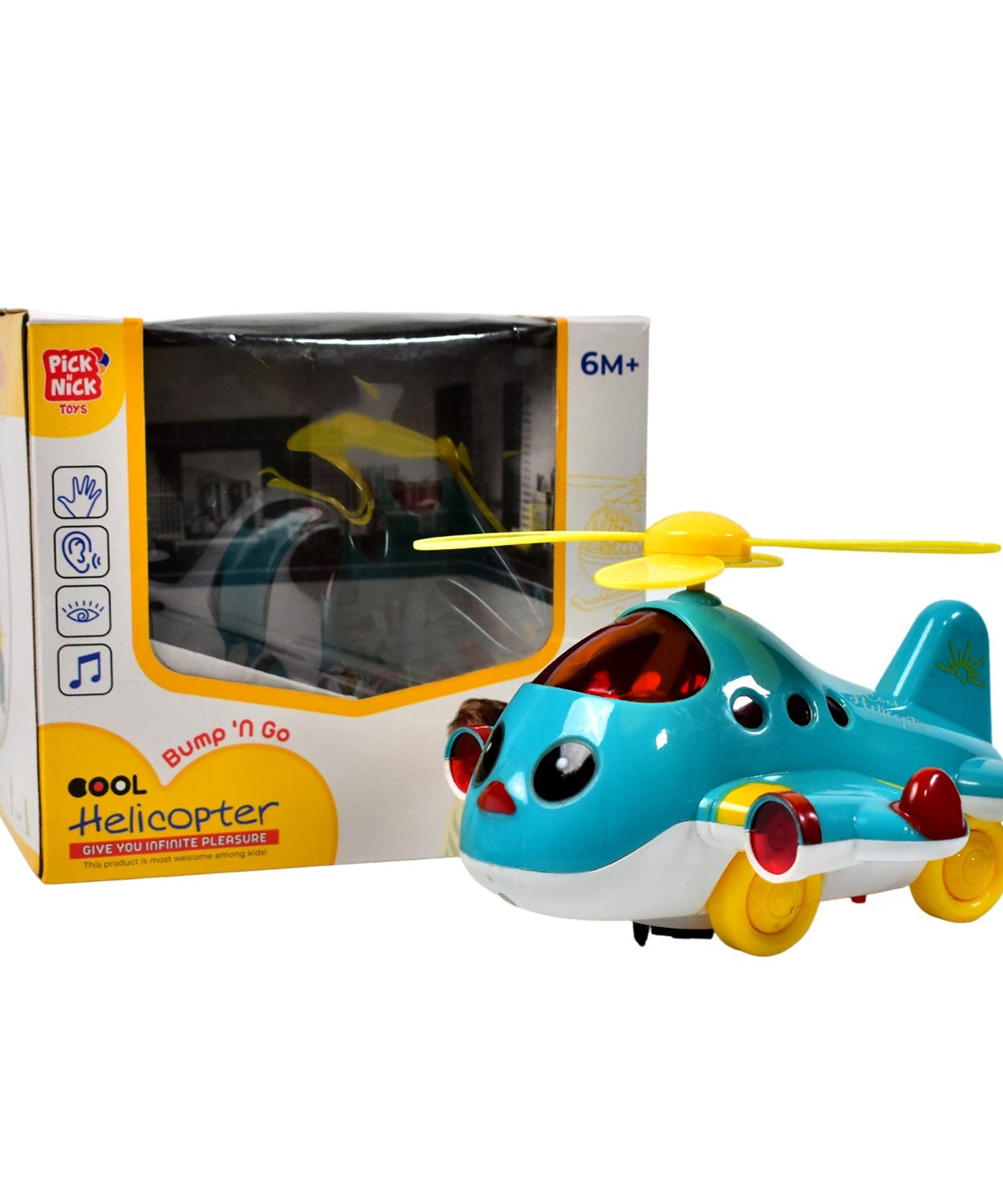 Electronic toy plane with lights