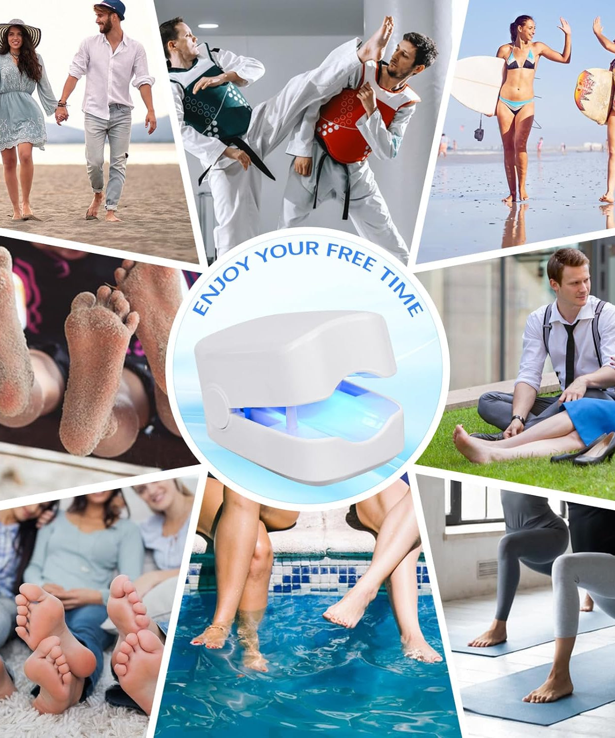 Rechargeable Nail Fungus Laser – Anti-Fungal Device for Toenails, Hands & Feet (Home Use)