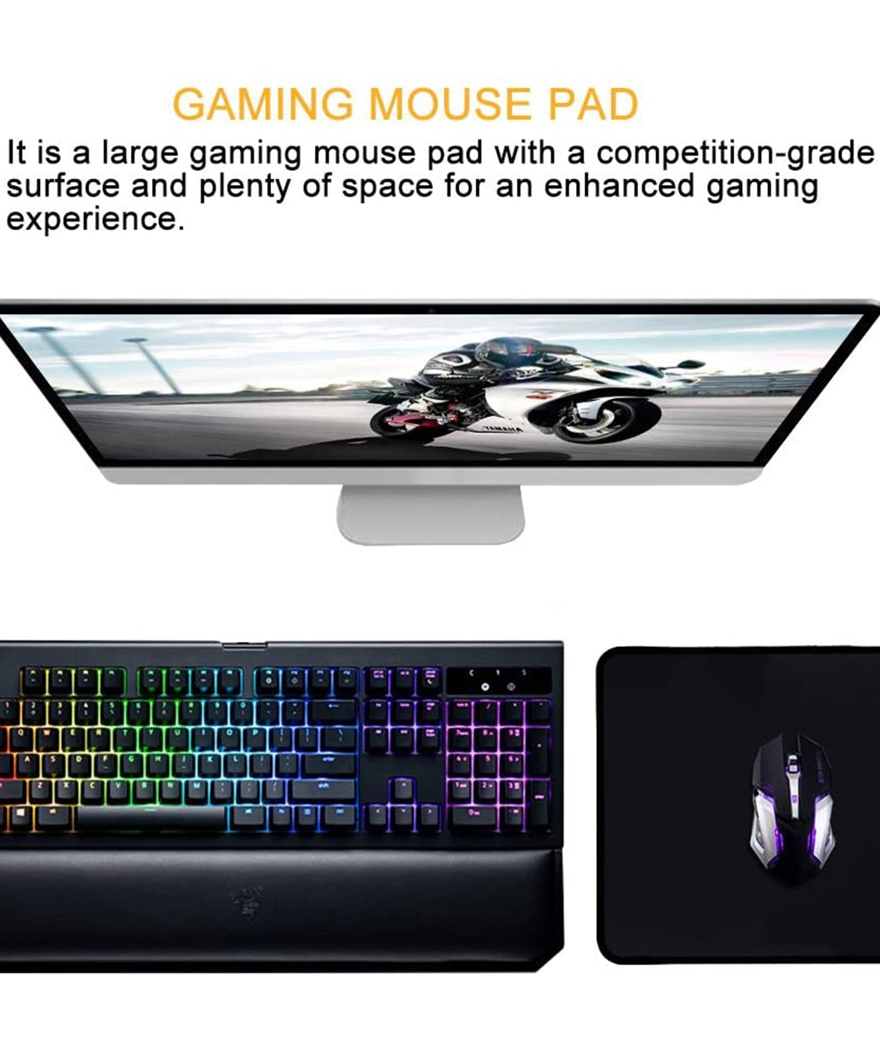 Mouse pad with a minimalistic design, enhancing computer mouse usage