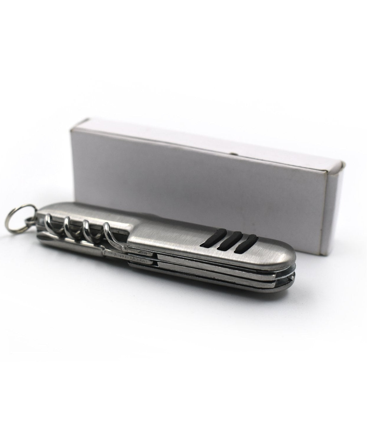 Stainless steel 5-in-1 outdoor cutlery set for picnics