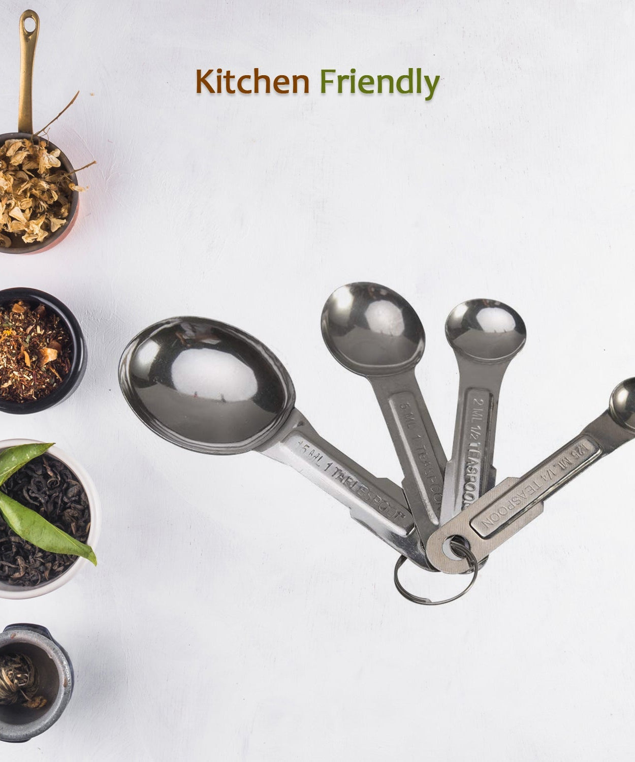 Anti-rust measuring spoons for kitchen use