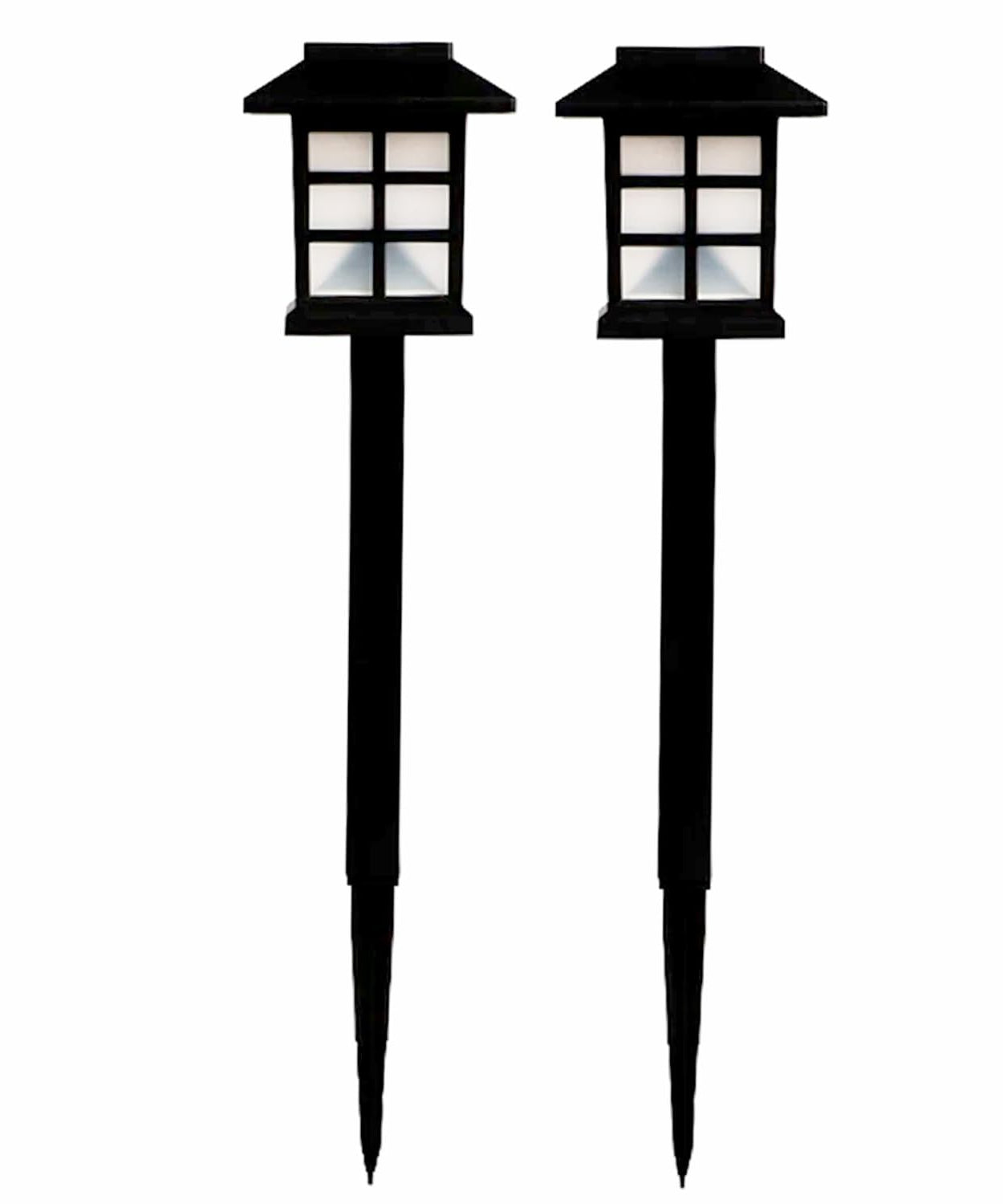 Solar Garden Lights, Outdoor Solar Landscape Lights, Waterproof Outdoor Solar Lights Walkway for Patio, Lawn, Yard, and Landscape (Pack of 2)