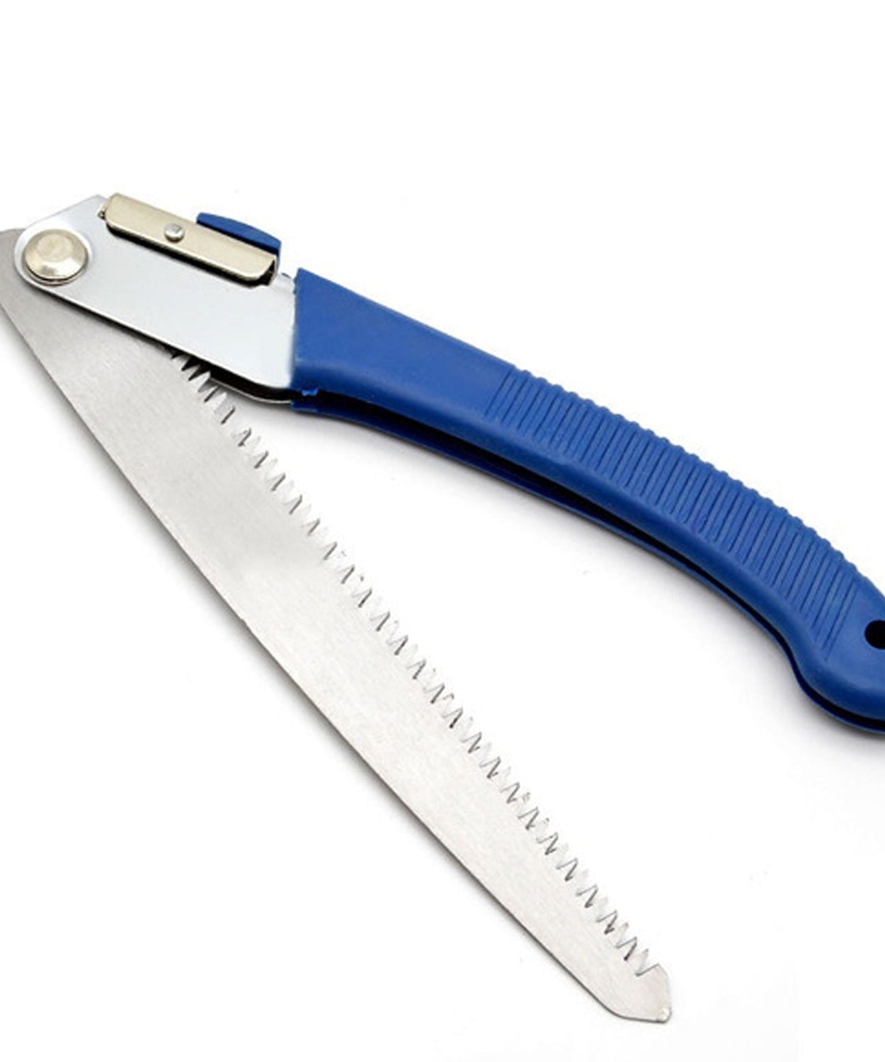 Outdoor logging saw with extended blade for heavy-duty cutting