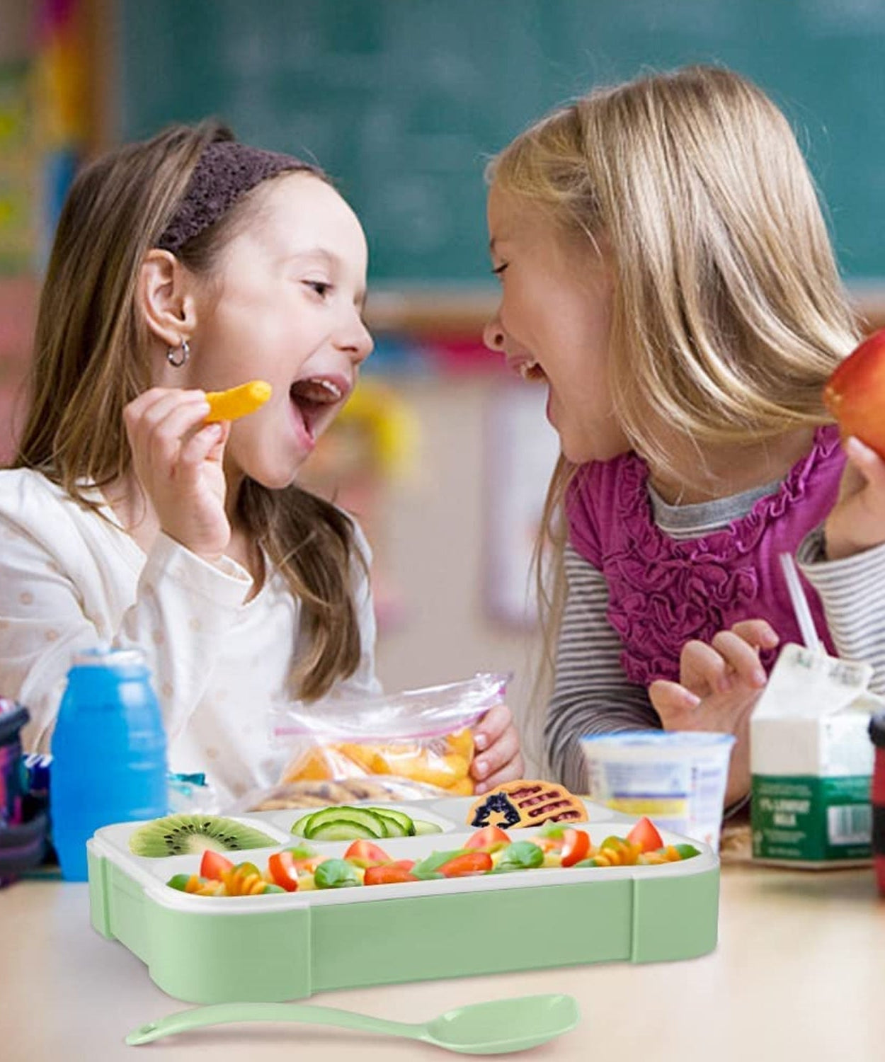 Leak-proof lunch box with handle