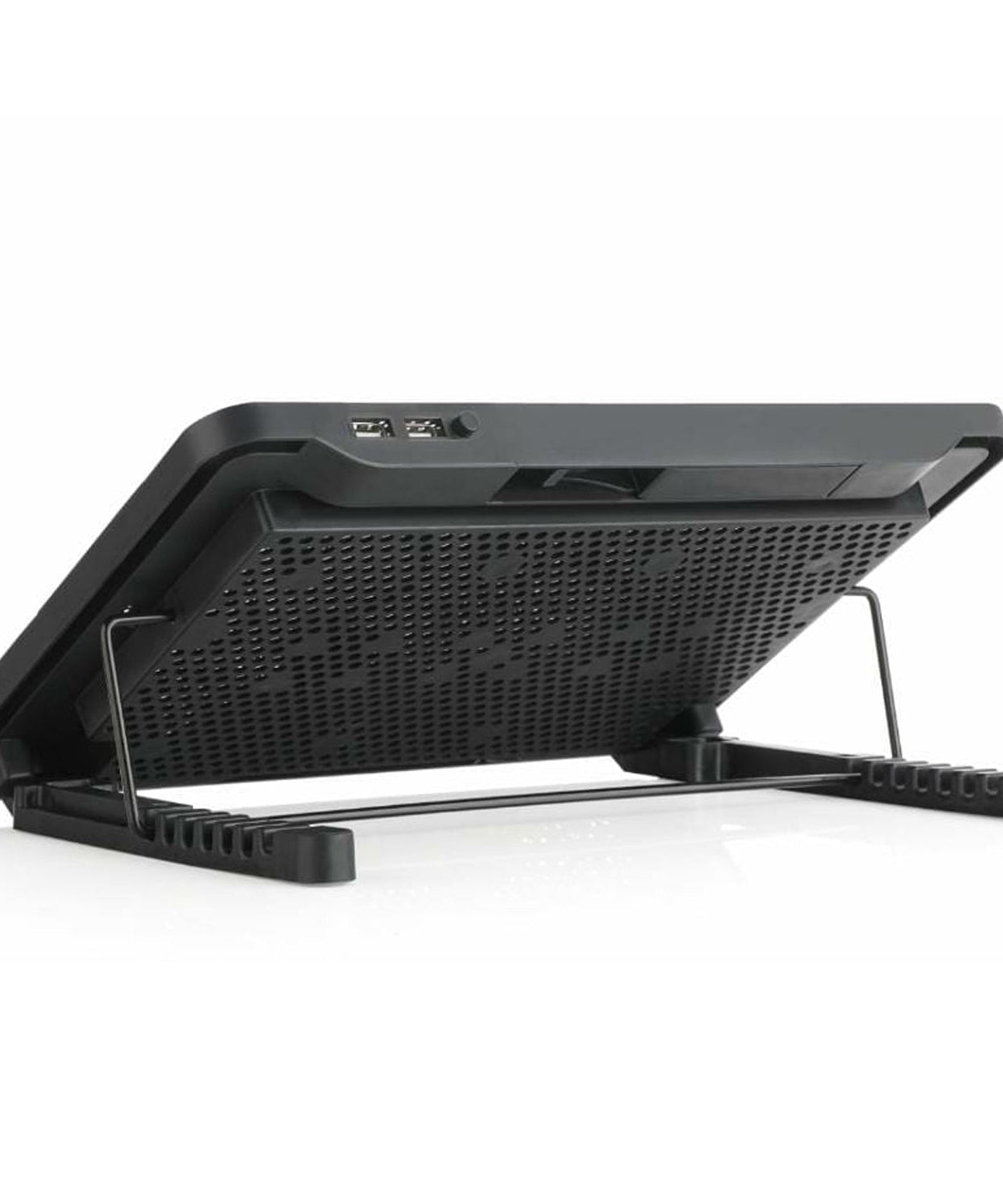 Laptop Cooler Cooling Pad with 2 Quiet Led Fans, Dual USB Ports, Portable Ultra Slim USB Powered 7 Heights Adjustable Laptop Stand for Gaming Laptop