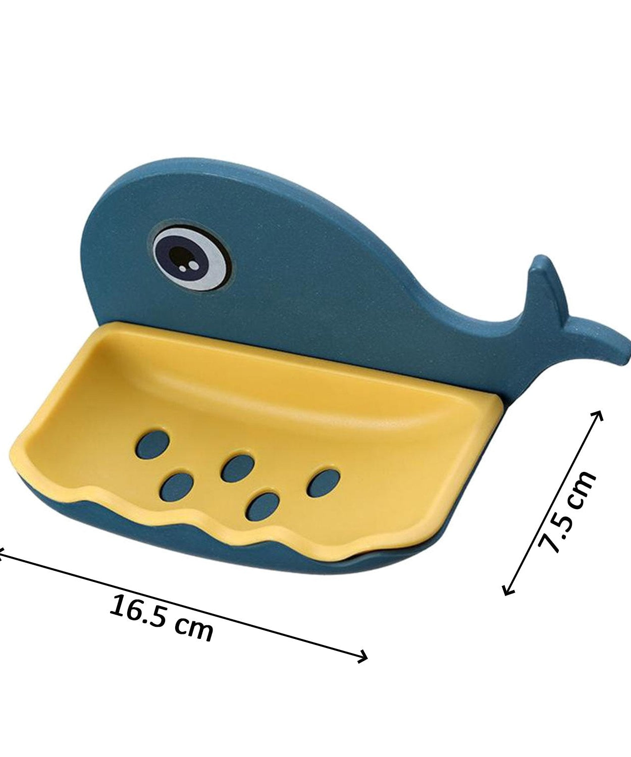 Fish-shaped soap bar rack, waterproof and wall-mounted