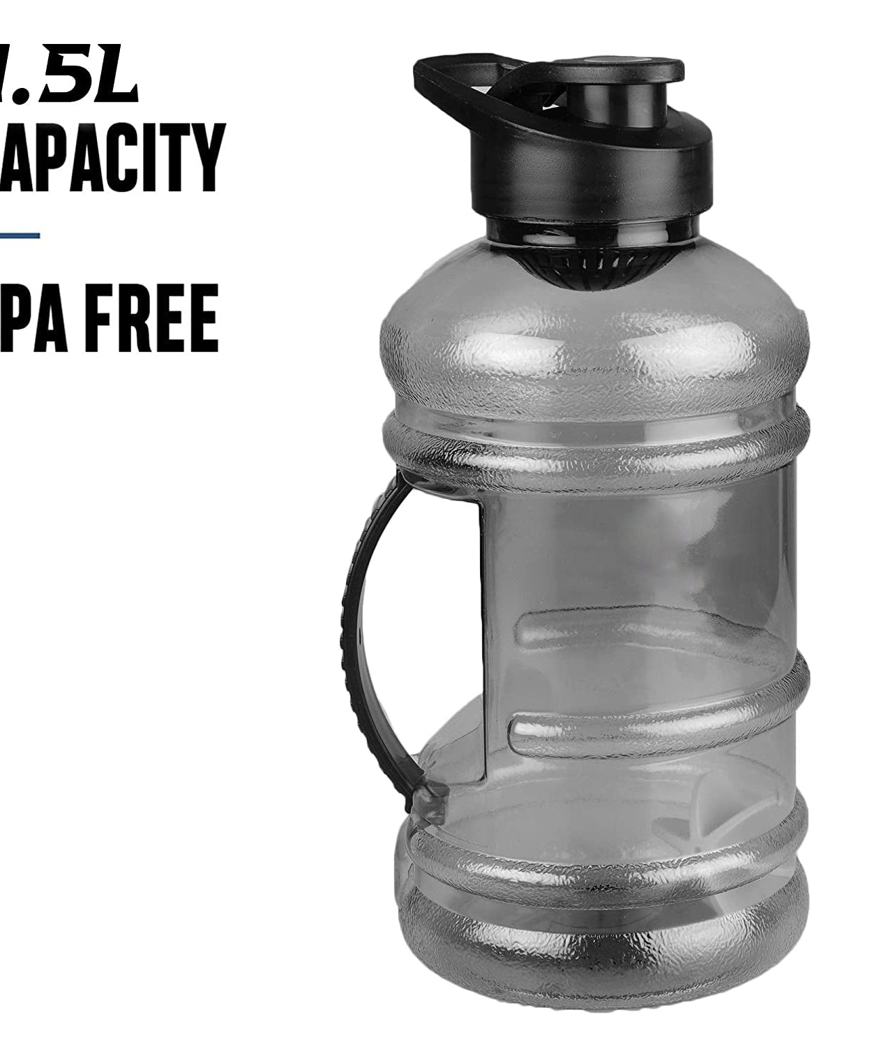 1.5L sports water bottle with strainer and mixer