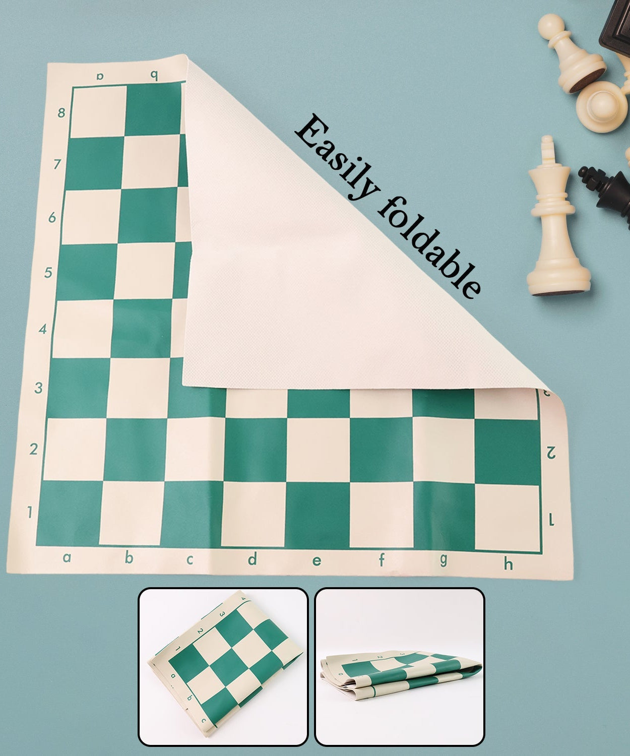 Small Premium Portable Chess Set Plastic Chess Pieces (1 Set)