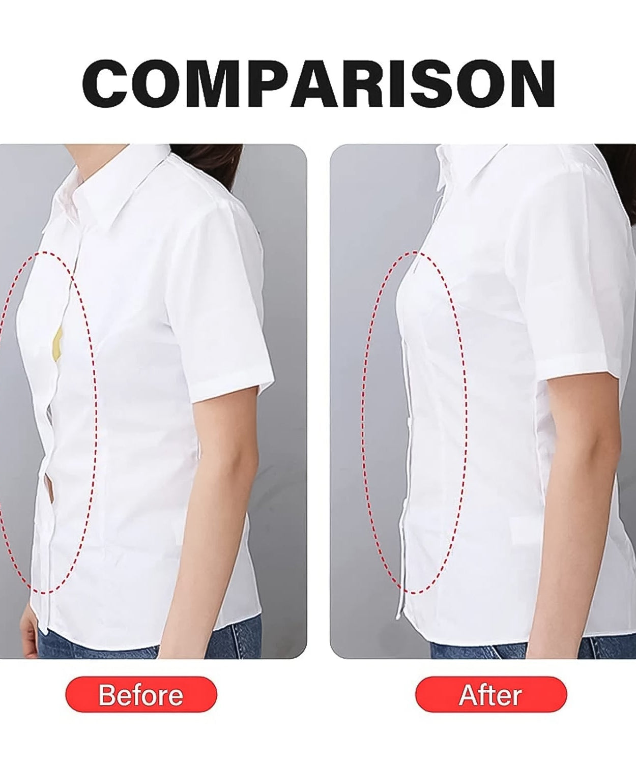 Waterproof Anti-Skid Transparent Medical Tape for Lingerie (10 Pcs Set)