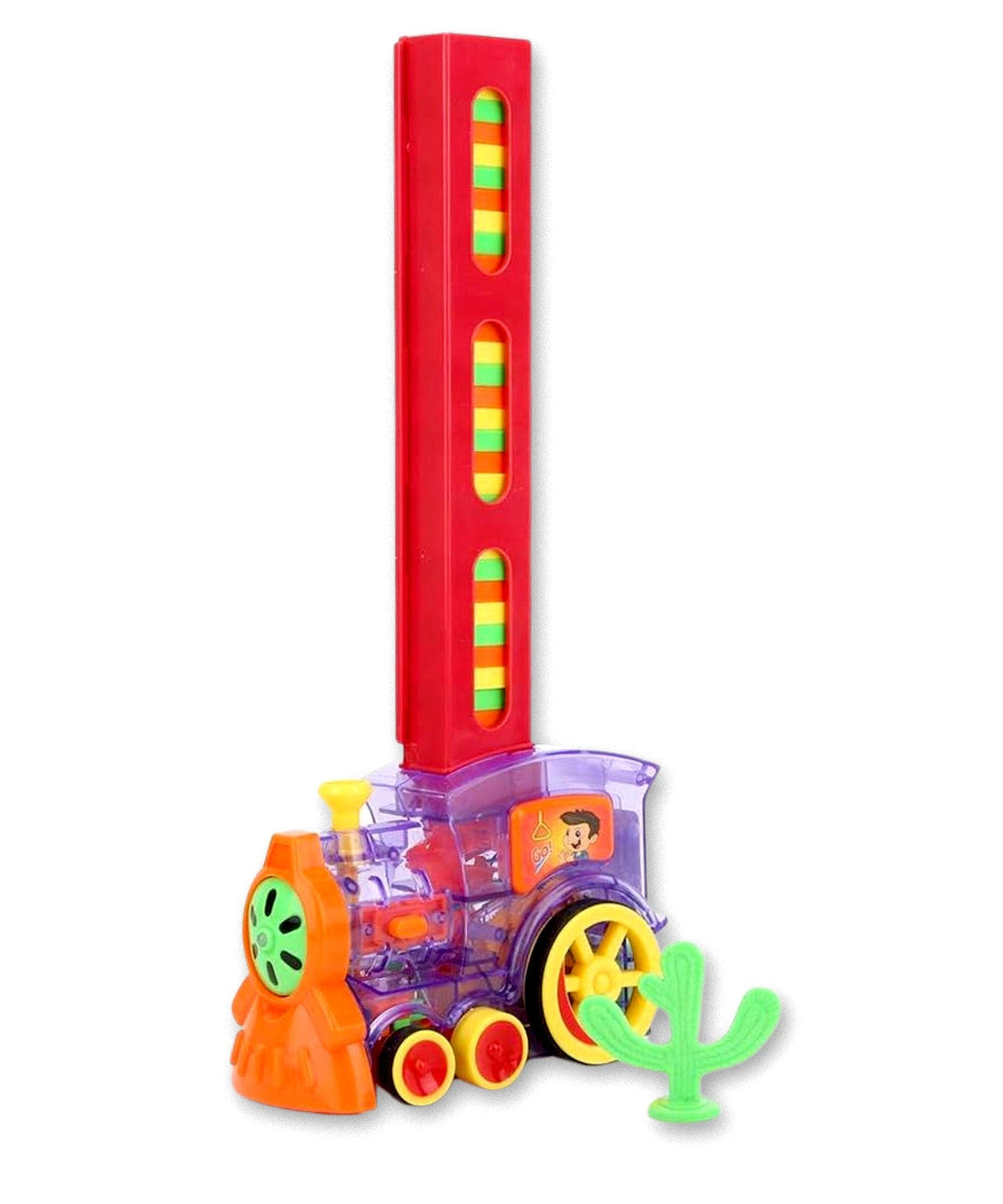 Transparent Funny Train Engine Block Set – 60-Piece Music & Lights (Batteries Not Included)