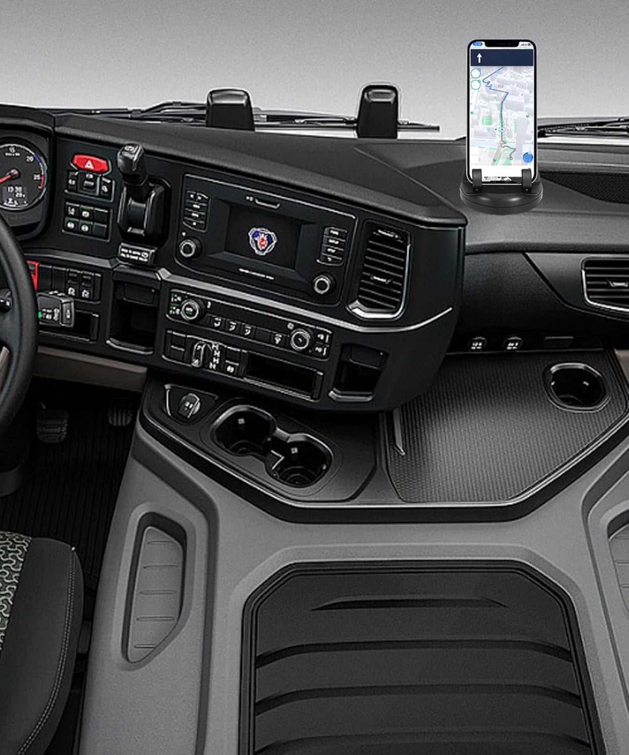 2 in 1 Car Anti-Slip Mat, Phone Holder Non Slip Sticky Phone Mount Holder (1 Set)