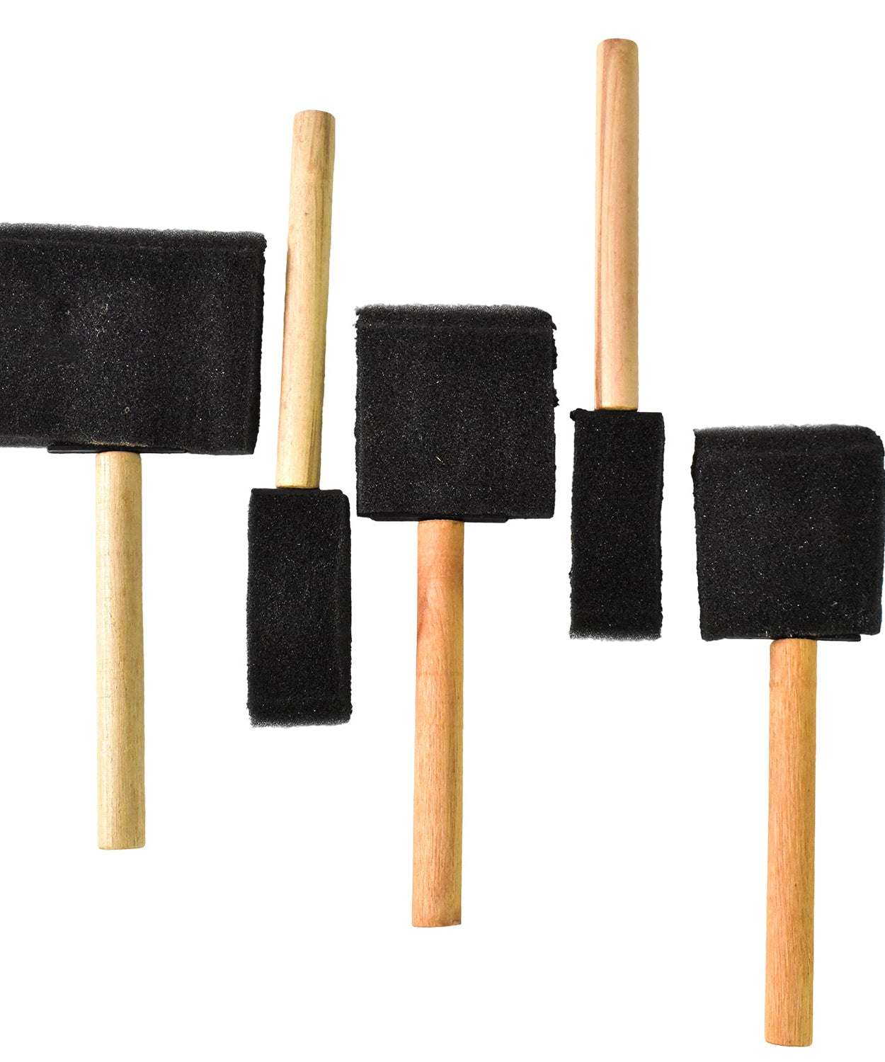 Multipurpose Sponge Brushes for Painting with Wooden Handles