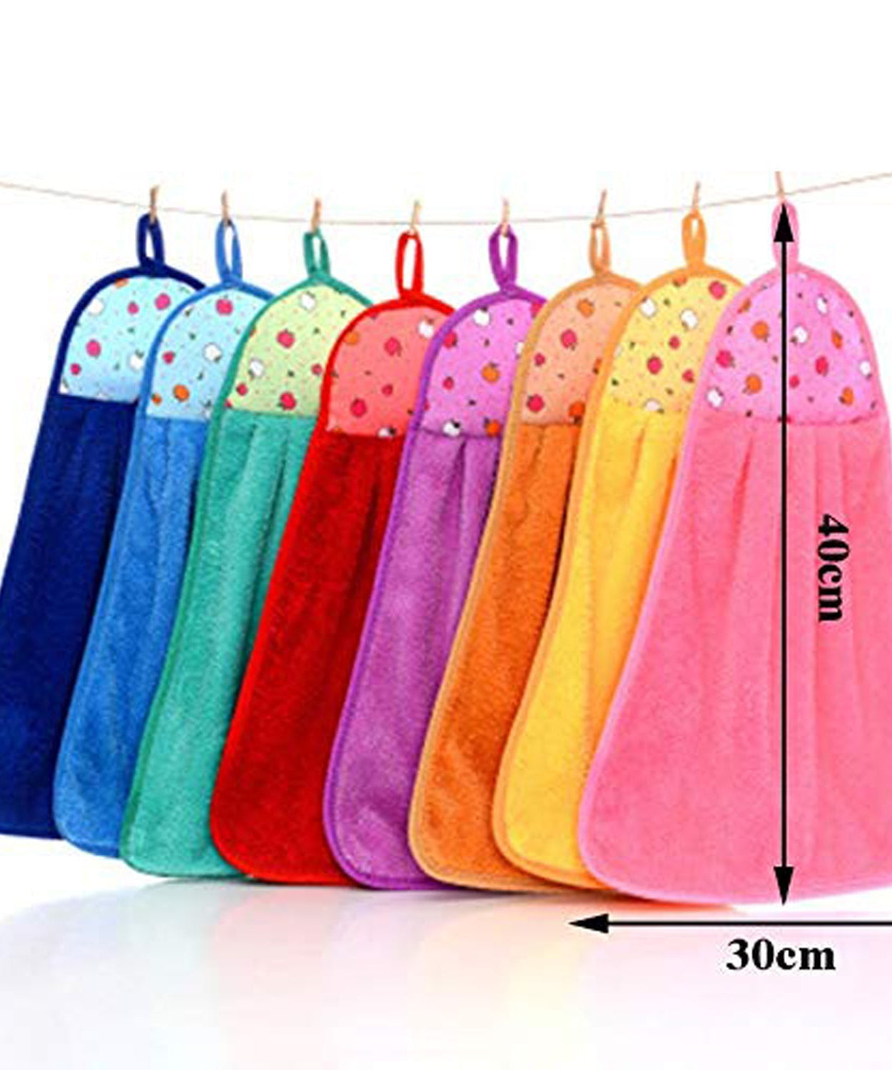 Hanging kitchen microfiber cloth