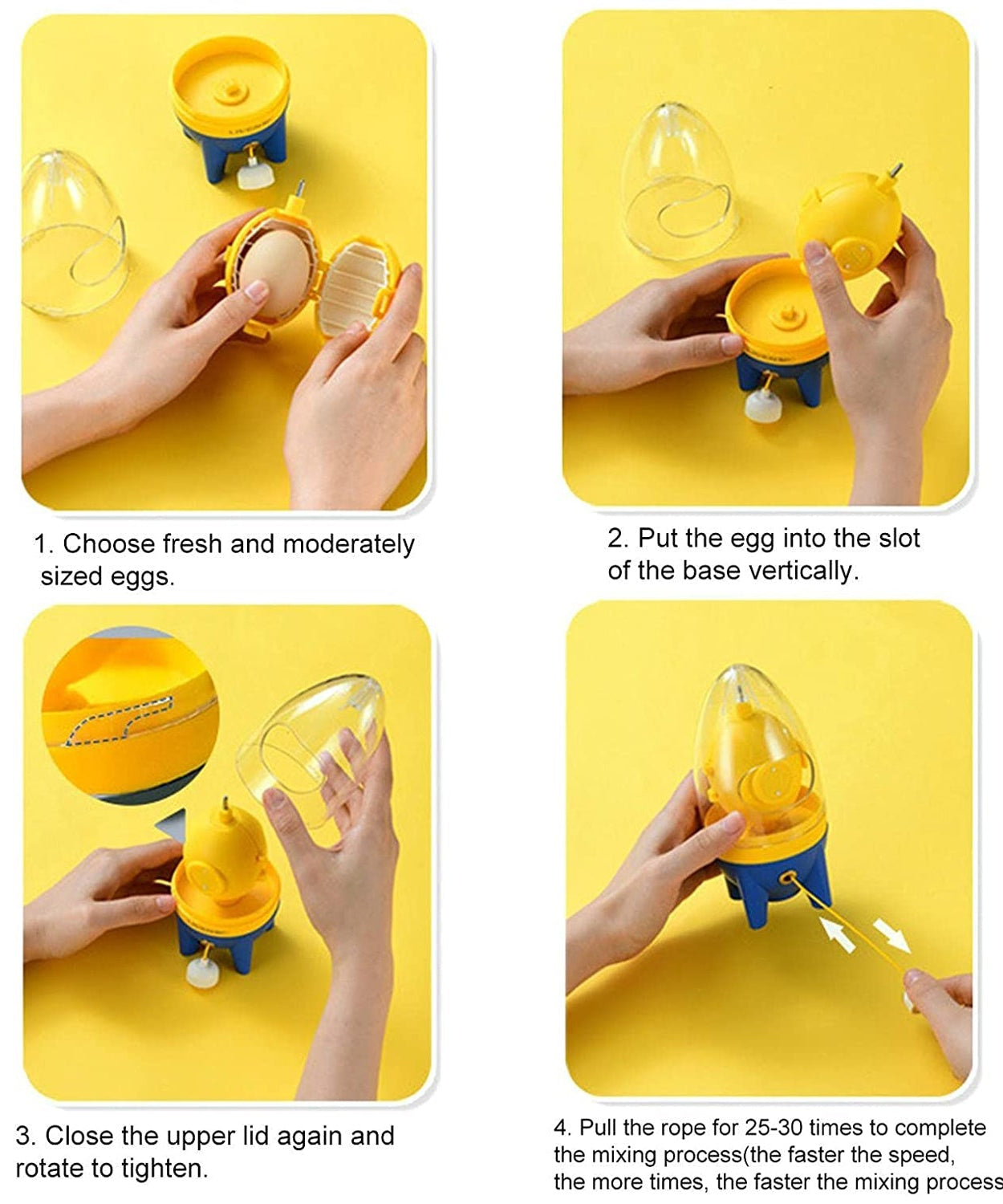 Egg yolk mixer