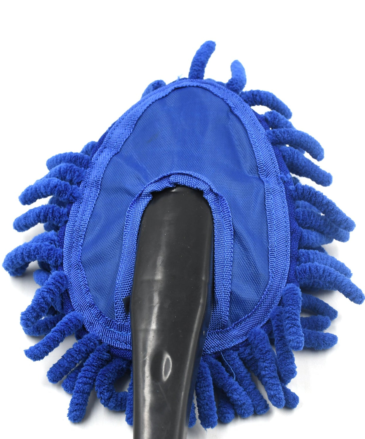 Car wash microfiber brush, for cleaning and dusting windows and car exterior.
