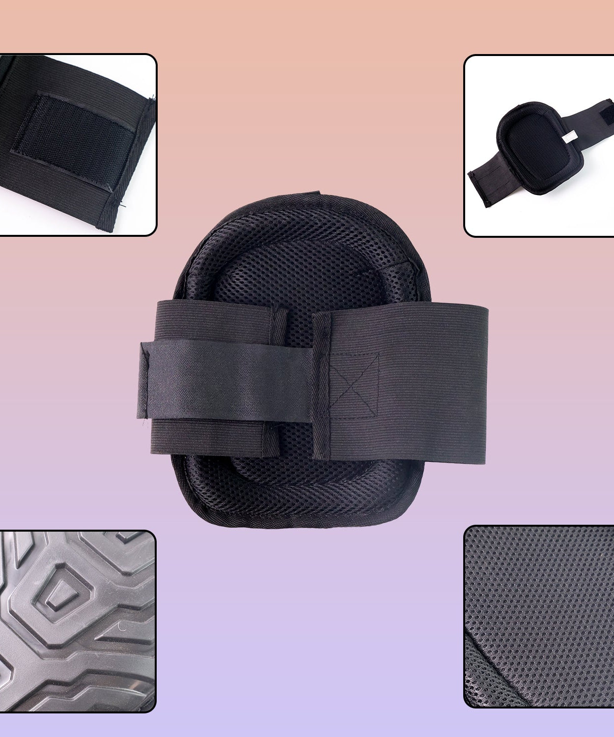 Heavy-Duty Work Knee Pad with Shock-Resistant Shell & Adjustable Straps (1 Pc)