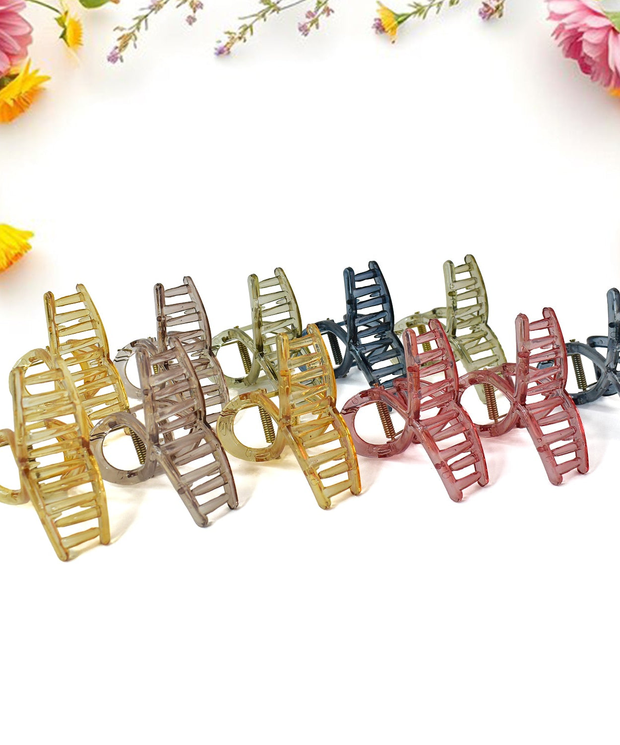 Plastic Hair Clamp Grip, Simple Matte Hair Barrette Clamp (1 Pc)