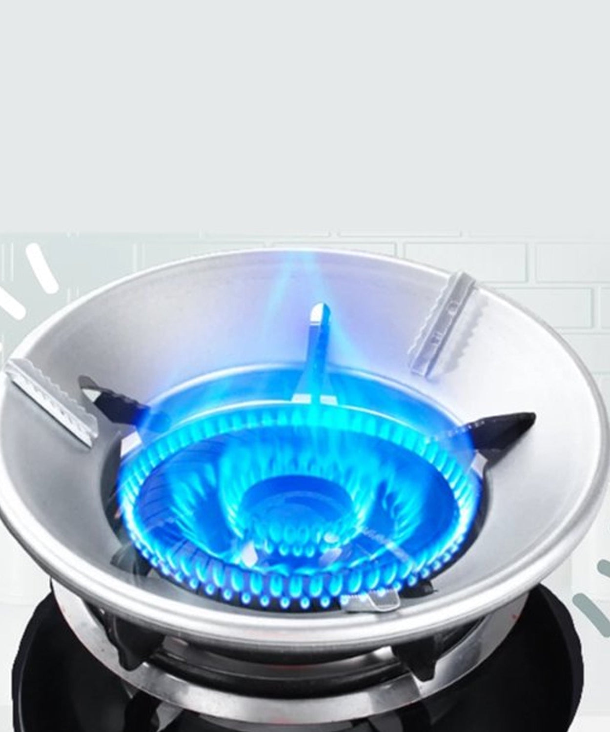 Energy-efficient windproof gas stove stand