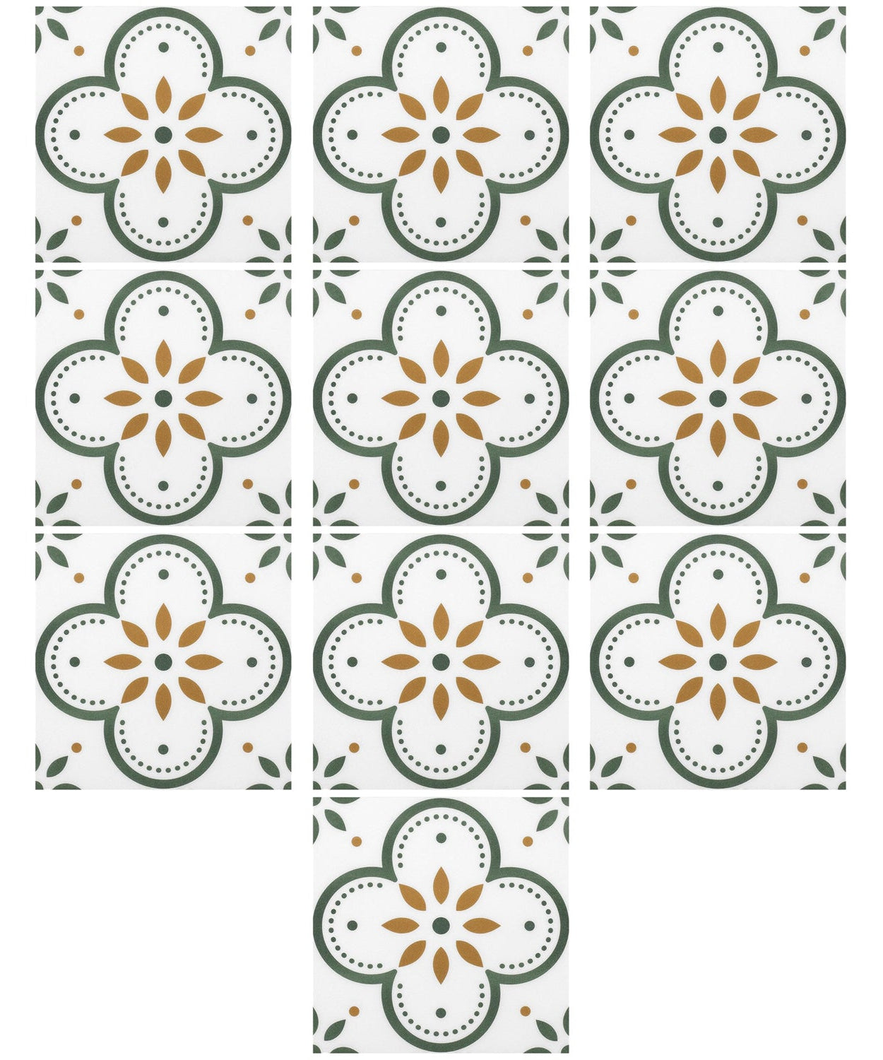 Peel and Stick Floor Tiles Kitchen / Bathroom Backsplash Sticker Detachable Waterproof DIY Tile Stickers for Wall Decoration Tiles Home Decoration (8x8 Inch / 10 Pcs Set)