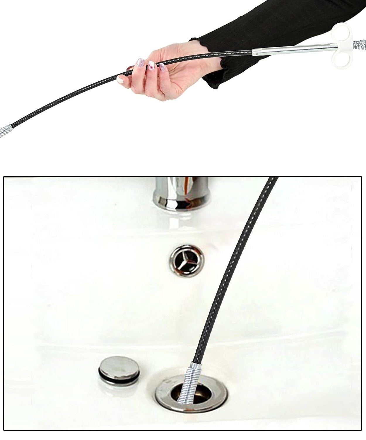 Drain Block Remover Cleaning Tool for Pipes, Clogged Drains ( 85 To 90 Cm / 1 Pc)