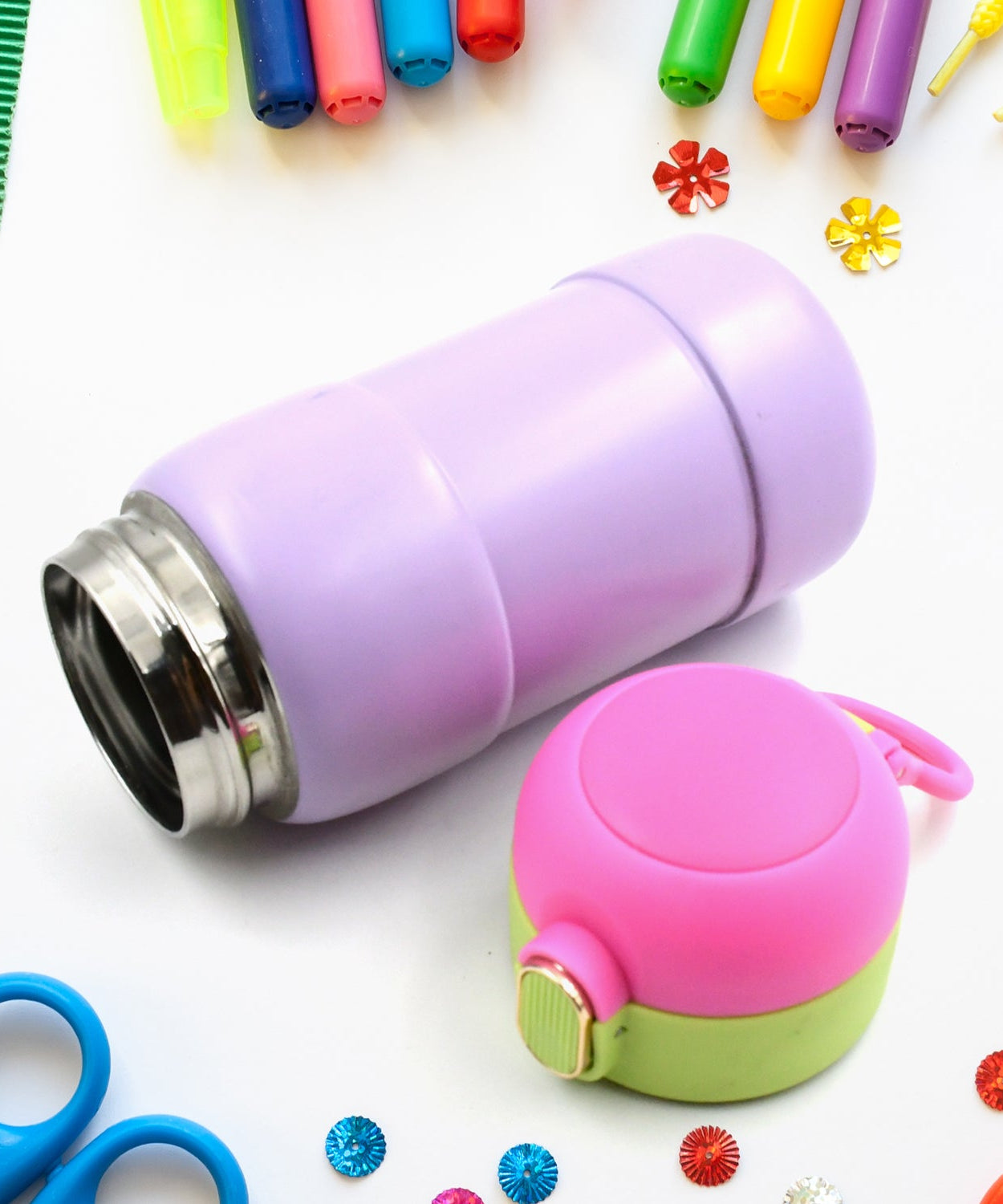 Duck Stainless Steel Water Bottle (1 Pc / Mix Design)