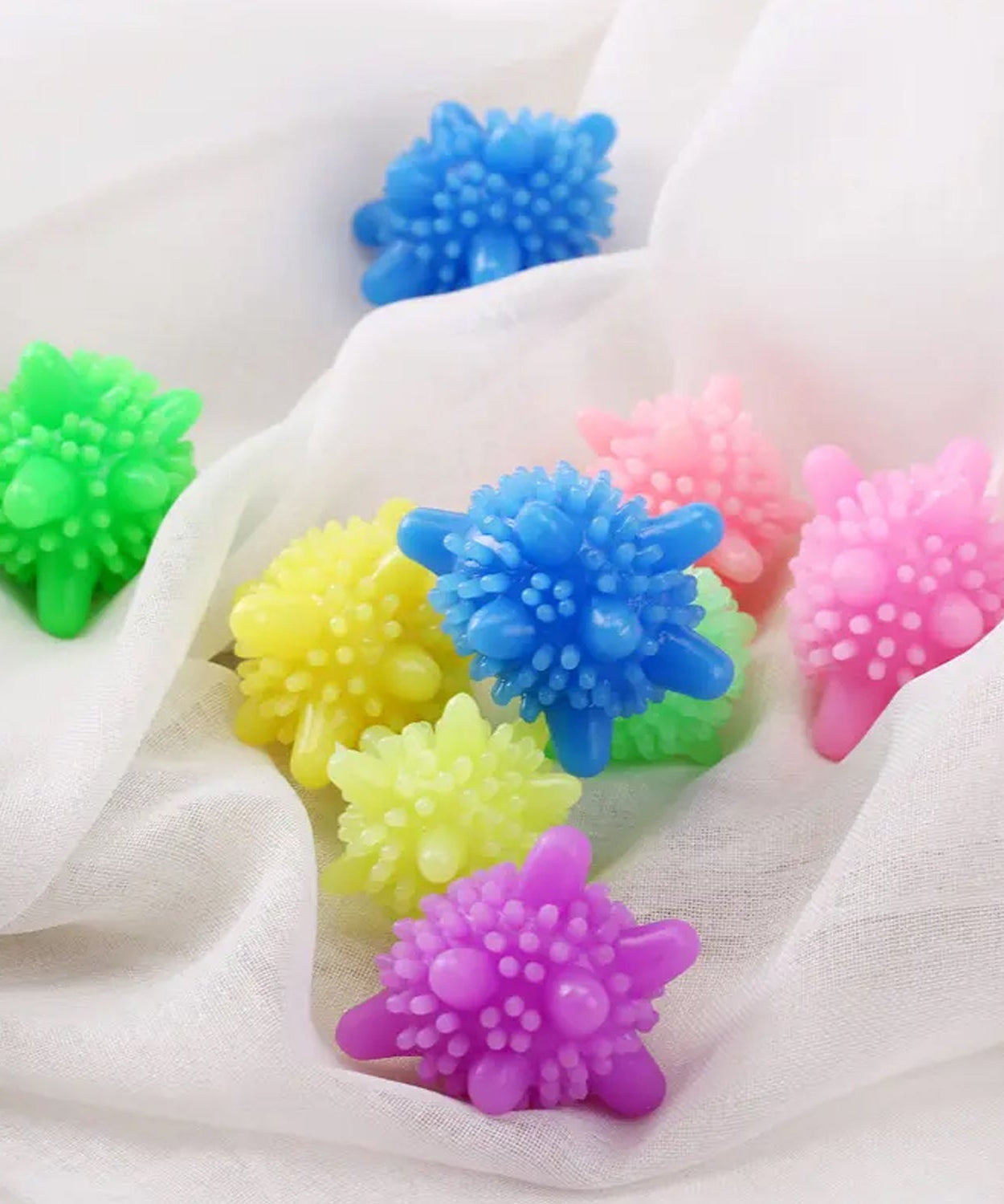 Soft Star Laundry Dryer Balls – 10-Piece Multi-Color Clothes Softener