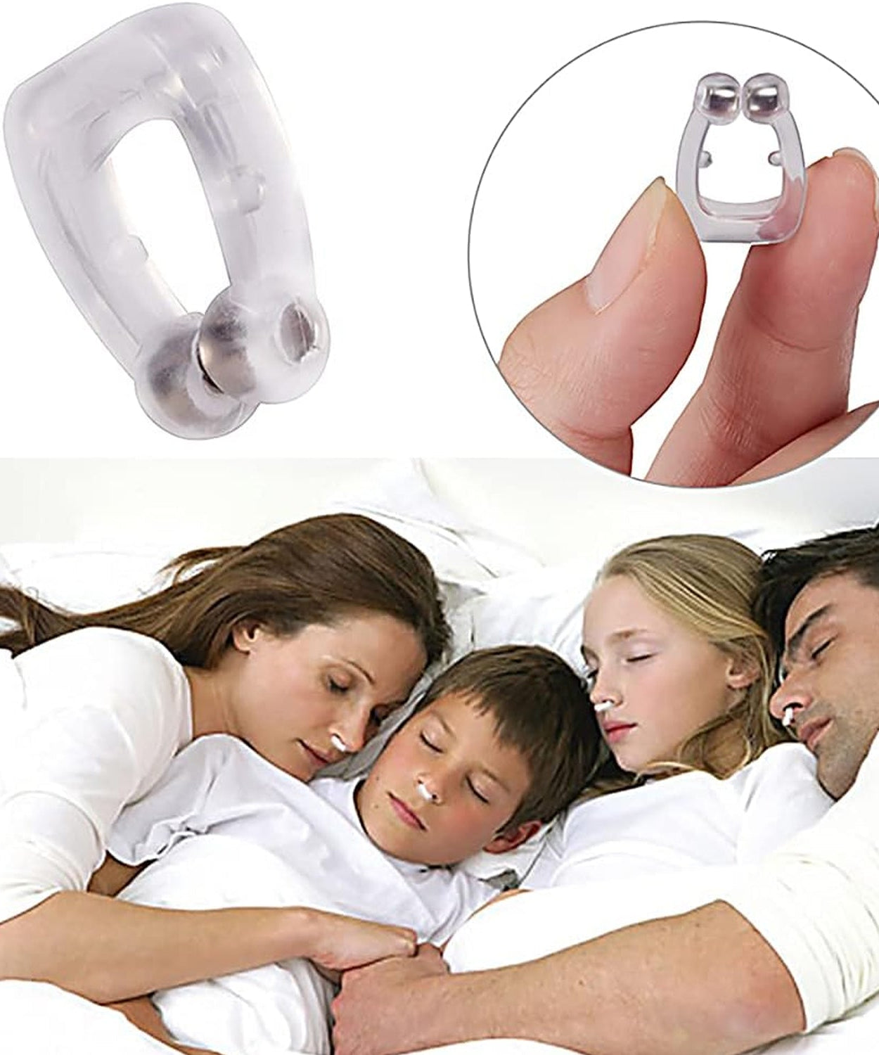 Anti Snore device for men and woman Silicone Magnetic Nose Clip For heavy Snoring sleeper, Snore Stopper, Anti Snoring Device (1 Pc)
