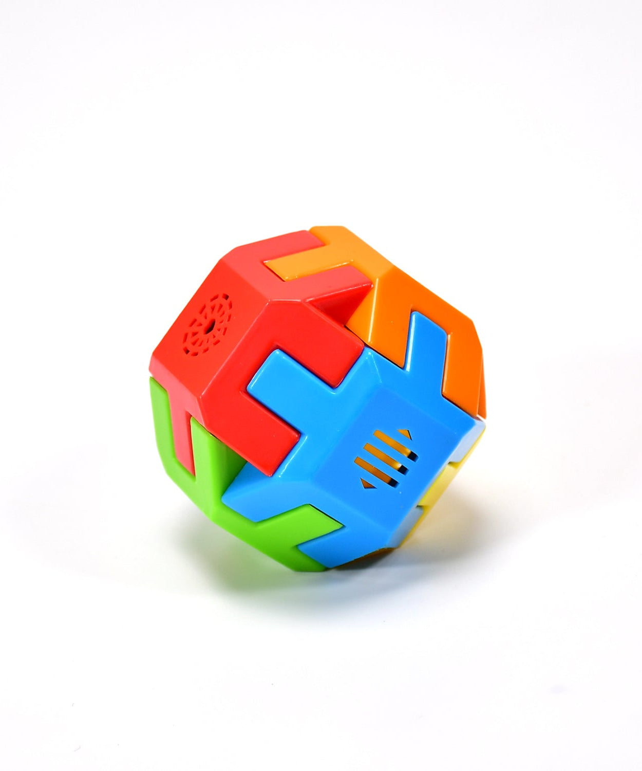 Fun activity cube with different colors.