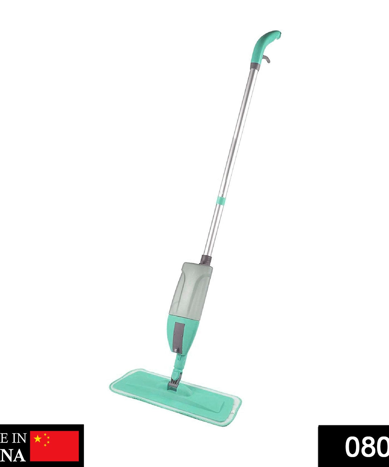 Mop with spray feature and washable cleaning pad