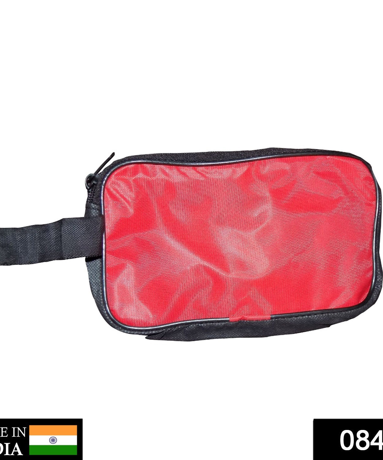 Shaving kit bag in red