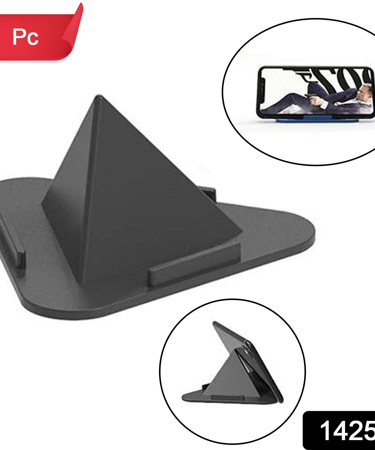 Black Pyramid Mobile Stand