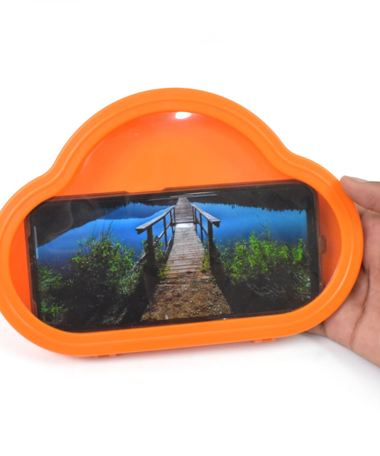 Smartphone / Mobile Stand, Waterproof Case, Smartphone Stand Case (1 Pc/ Orange)