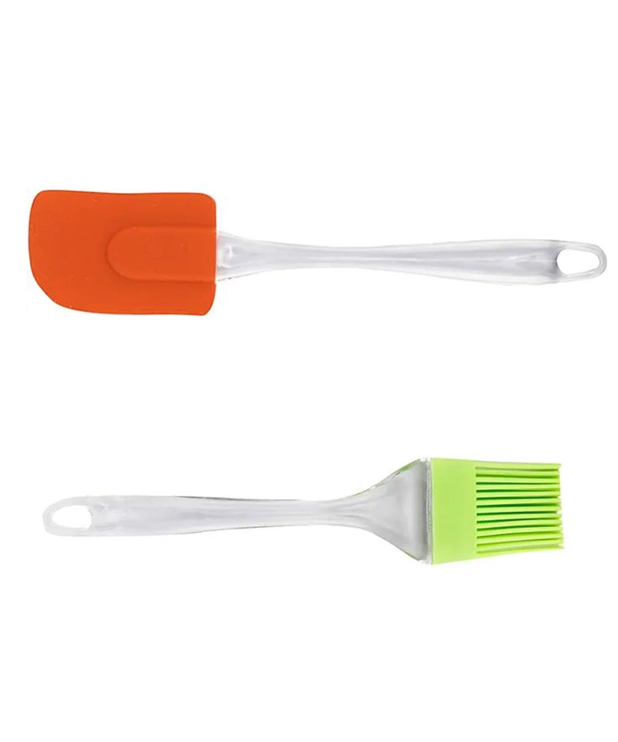 Kitchen tool set including large brush and spatula