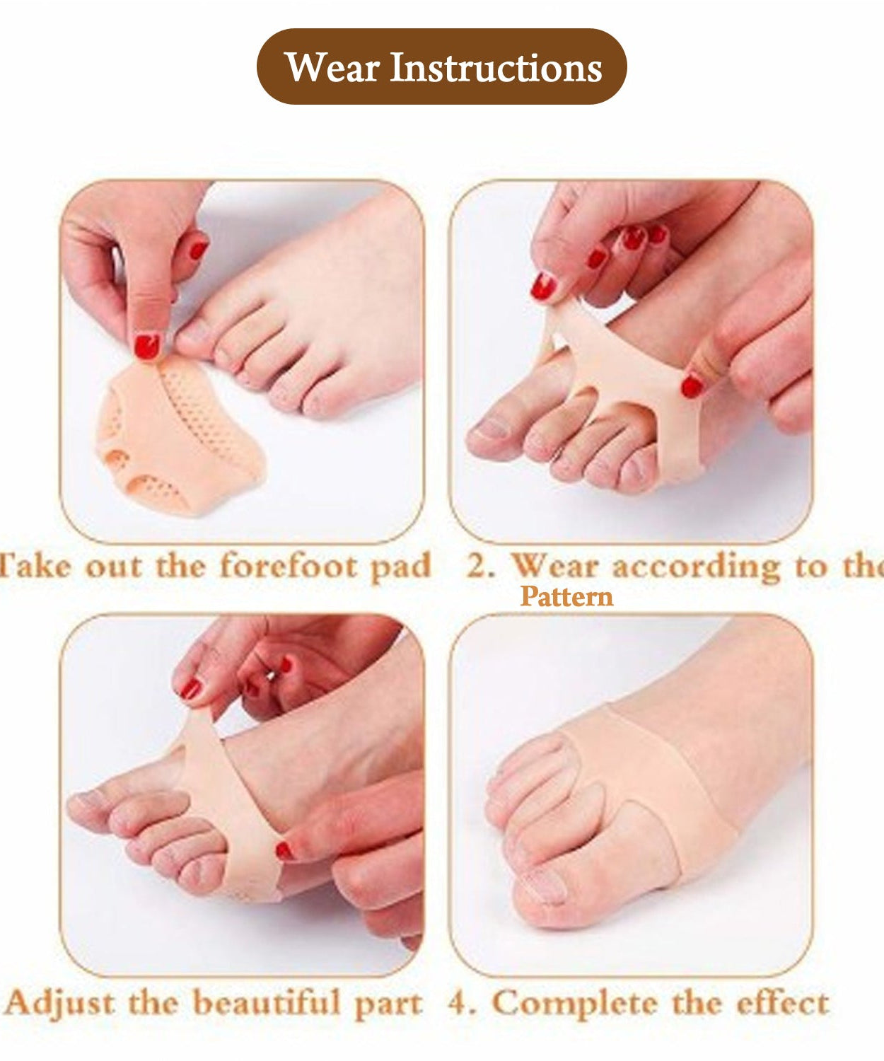 Silicone Tiptoe Protector – Cover for Men & Women