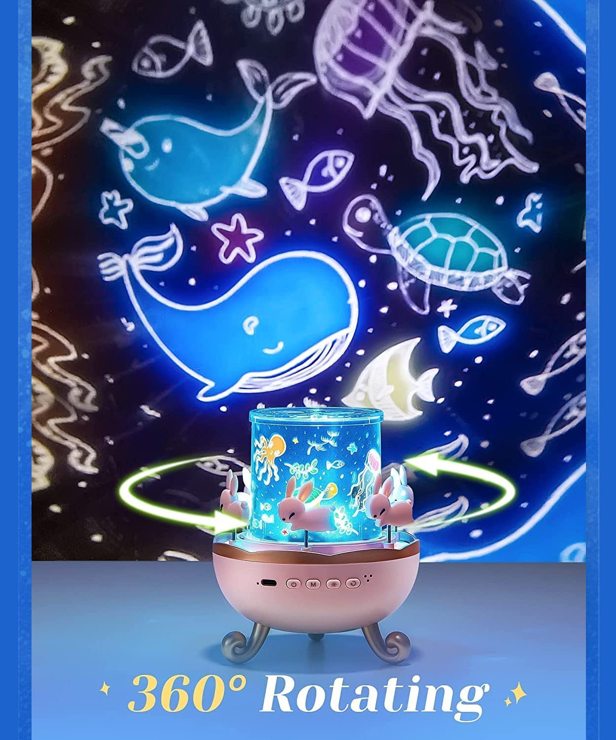 Bunny’s Carousel Rotating LED Night Light