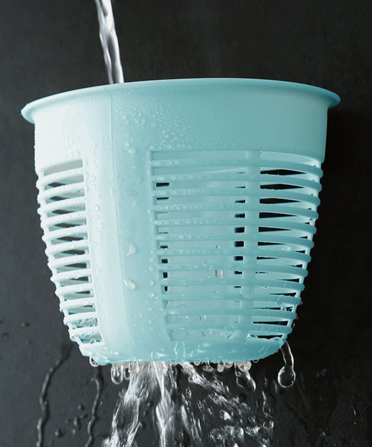 Hanging Plastic Storage Basket, Adhesive Wall Mounted Organizer Box Make Up Holder Shelf Bathroom Wall Basket Punch Free Drain Basket for Kitchen Bathroom, Wall Type Storage Basket (1 Pc)